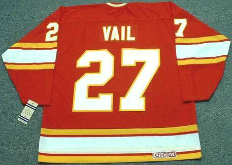 2019 Men Calgary Flames #27 Vail red CCM NHL jerseys